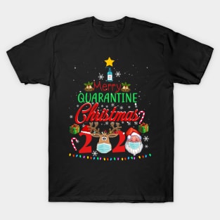 Merry Quarantine Christmas 2020 Pajamas Family Matching Xmas Shirt T-Shirt